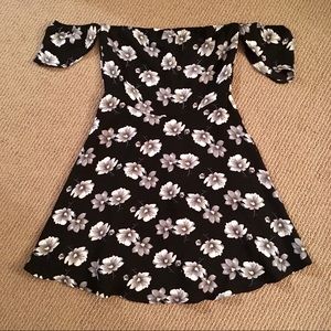 NWOT Lucca Couture Black Floral Summer Dress